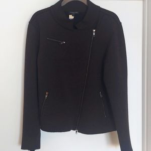 Eileen Fisher merino wool moto jacket PL